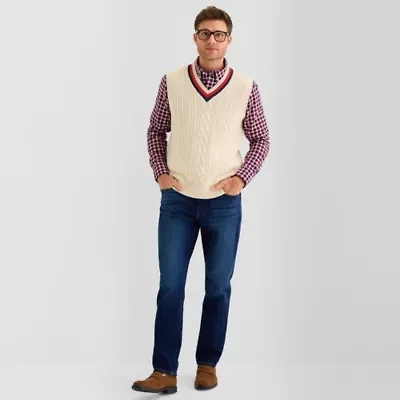 St. John's Bay Mens V Neck Sweater Vest