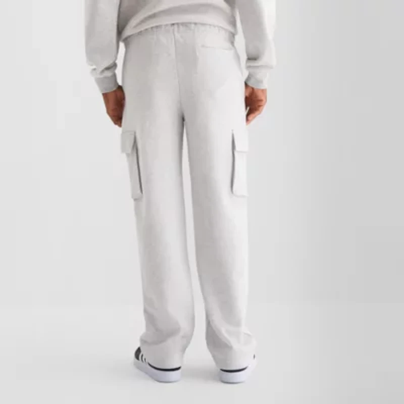 Xersion Cotton Fleece Mens Regular Fit Active Cargo Pant