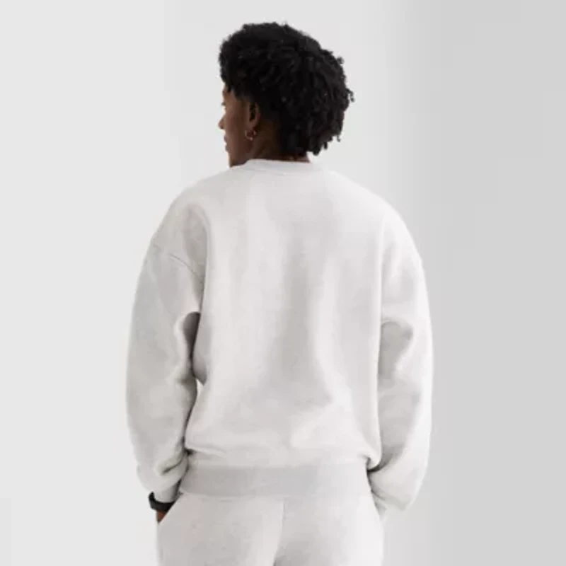 Xersion Cotton Fleece Mens Crew Neck Long Sleeve Sweatshirt