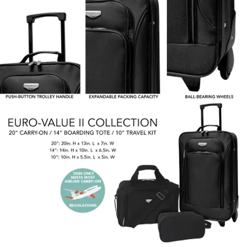 Travelers Club Euro Value Ll 20" Lightweight Luggage