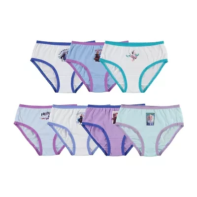 Little & Big Kid Girls Frozen 7 Pack Brief Panty Gup8696