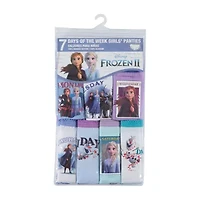Little & Big Kid Girls Frozen 7 Pack Brief Panty Gup8696