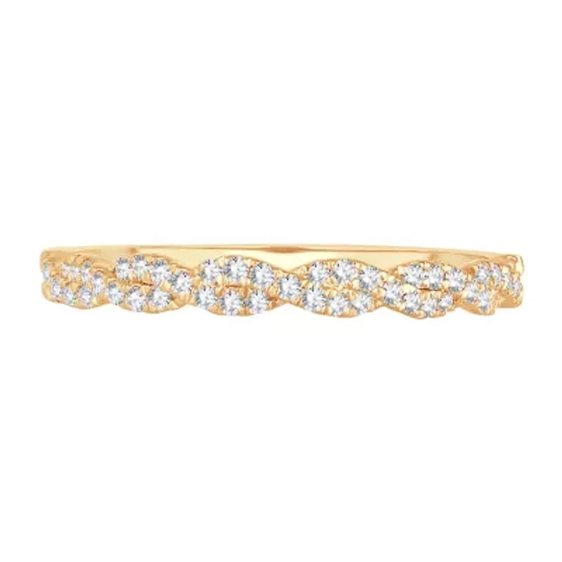 Signature By Modern Bride 1/5 CT.T.W. Natural Diamond 10K or 14K Gold Wedding Band