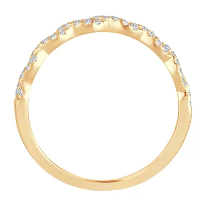 Signature By Modern Bride 1/5 CT.T.W. Natural Diamond 10K or 14K Gold Wedding Band
