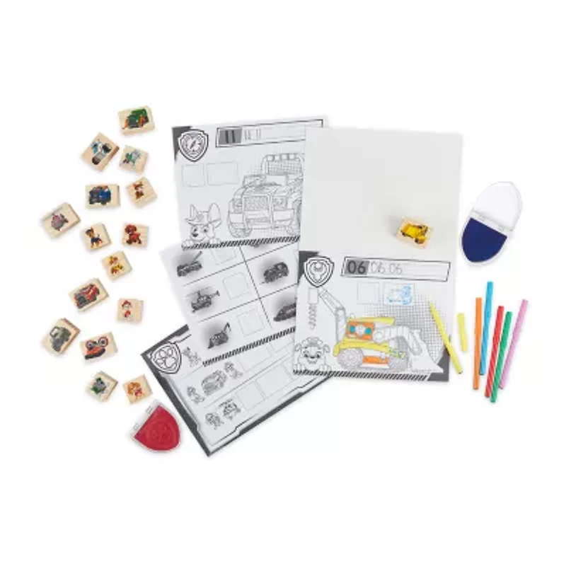 Melissa & Doug Paw Patrol Wooden Stamps Activity Set Toy Tool
