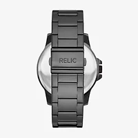 Relic By Fossil Mens Black Stainless Steel Watch Boxed Set Zr97000