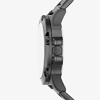 Relic By Fossil Mens Black Stainless Steel Watch Boxed Set Zr97000