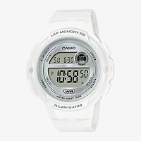 Casio Womens White Strap Watch Lws1200h-7a1v