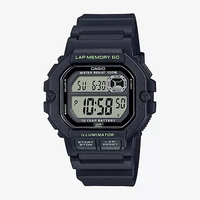 Casio Mens Black Strap Watch Ws1400h-1av