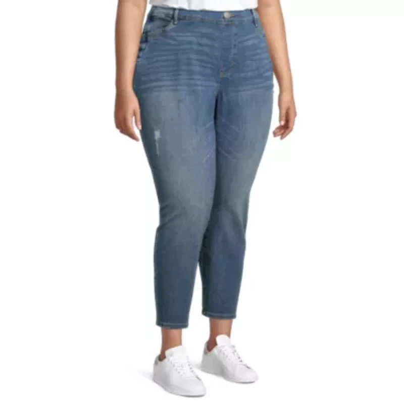 a.n.a Plus Adaptive Womens High Rise Skinny Ankle Jean