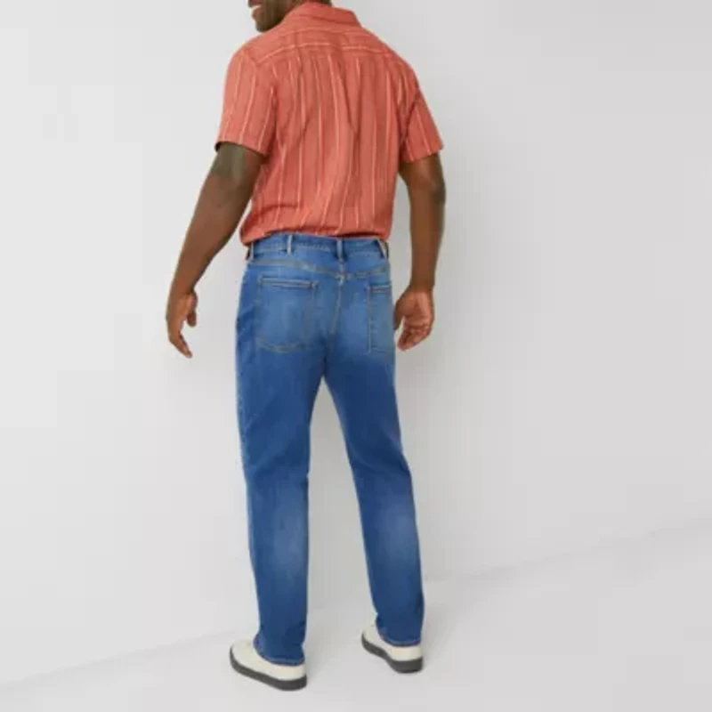 mutual weave Big and Tall Mens Tapered Leg Athletic Fit Jeans