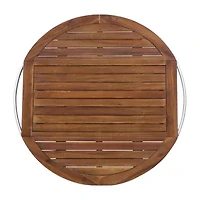 Cynthia Wood-Top Serving Cart
