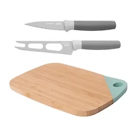 BergHOFF Leo 3-Pc. Cutting Board and Knife Set