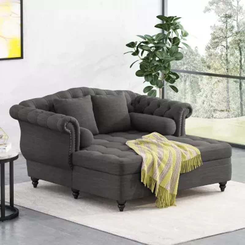 Wellen Nailhead Trim Chaise Lounge