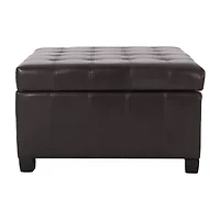 Alexandria Storage Tufted Bench