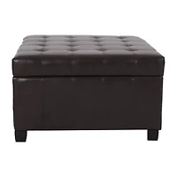Alexandria Storage Tufted Bench
