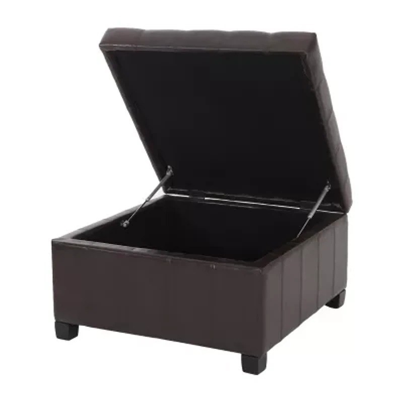 Alexandria Storage Tufted Bench