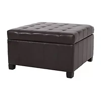Alexandria Storage Tufted Bench