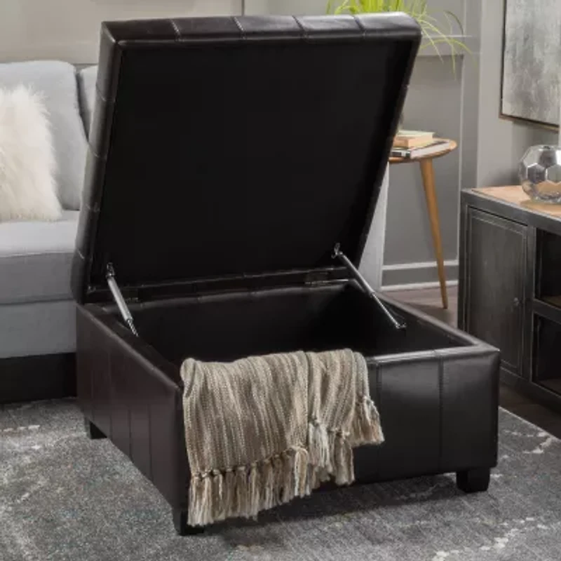 Alexandria Storage Tufted Bench