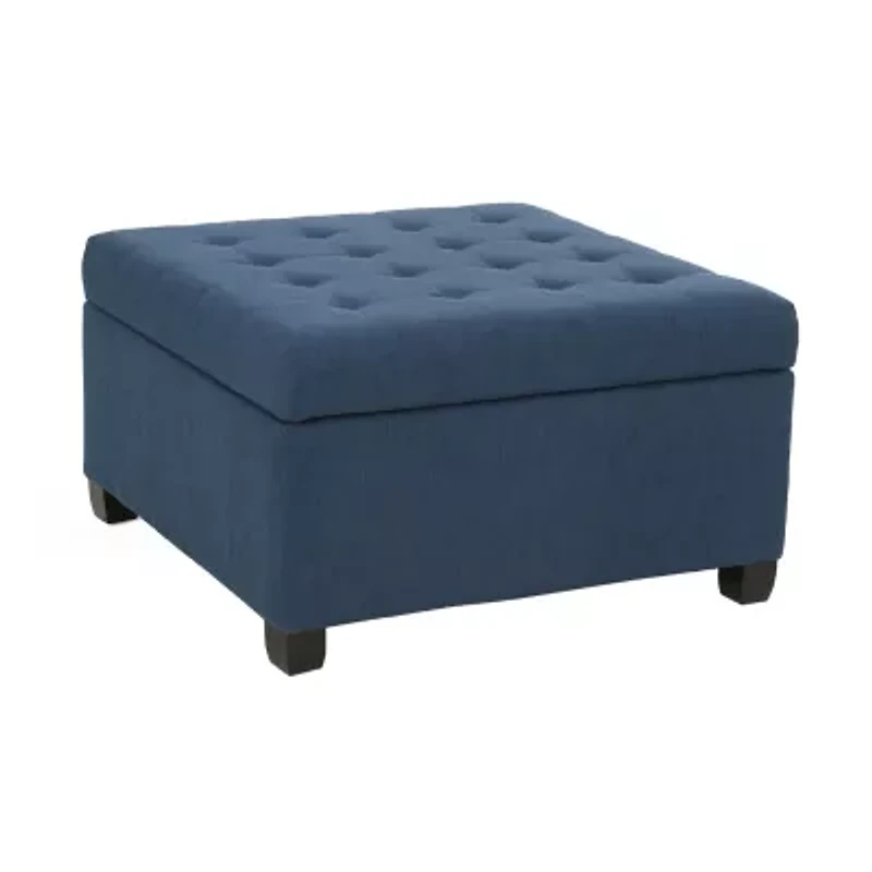 Alexandria Storage Tufted Bench