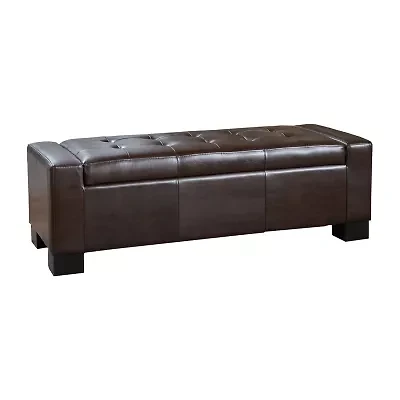 Guernsey Storage Tufted Bench
