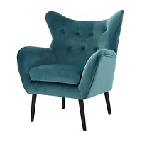 Seigfried Tufted Upholstered Wingback Chair