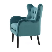Seigfried Tufted Upholstered Wingback Chair