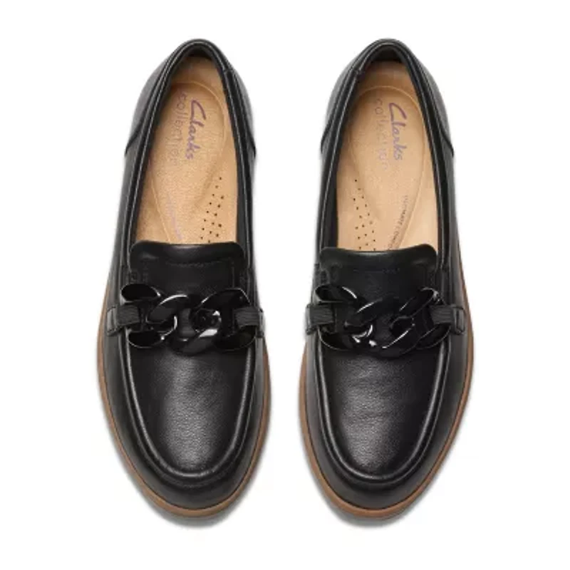 Clarks Zylah May Womens Moc Closed Toe Loafers