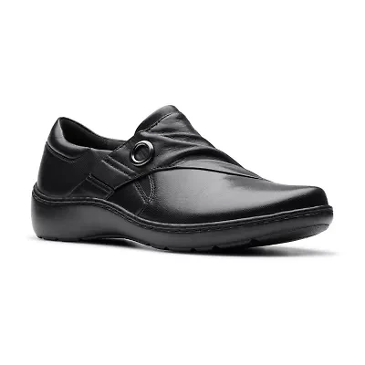Clarks Cora Aubrie Womens Round Closed Toe Slip-On Shoe