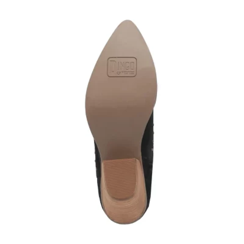 Dingo Womens Miss Priss Stacked Heel Cowboy Boots