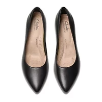 Clarks Kepley Vine Womens Pointed Closed Toe Kitten Heel Pumps