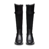 Clarks Womens Maye Carly Stacked Heel Riding Boots