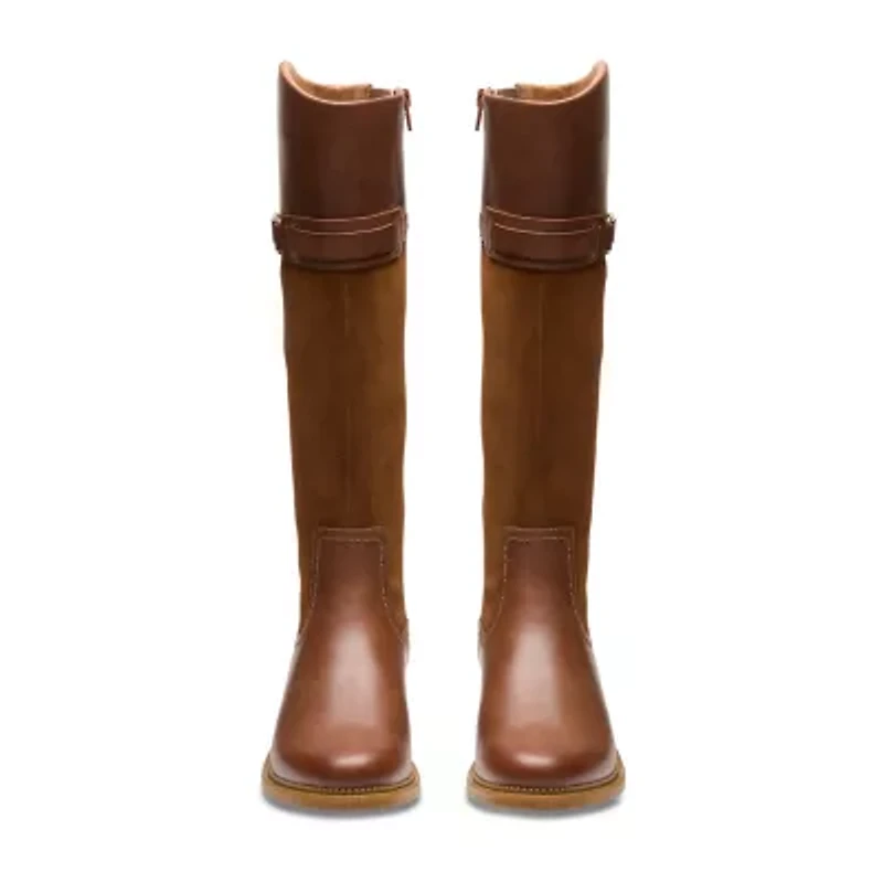 Clarks Womens Maye Carly Stacked Heel Riding Boots