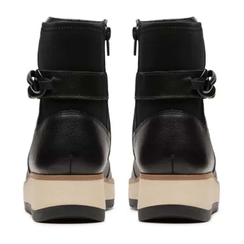 Clarks Womens Zylah Rose Wedge Ankle Boots