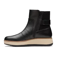 Clarks Womens Zylah Rose Wedge Ankle Boots