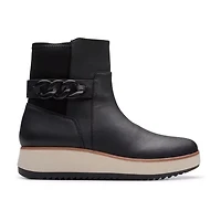 Clarks Womens Zylah Rose Wedge Ankle Boots