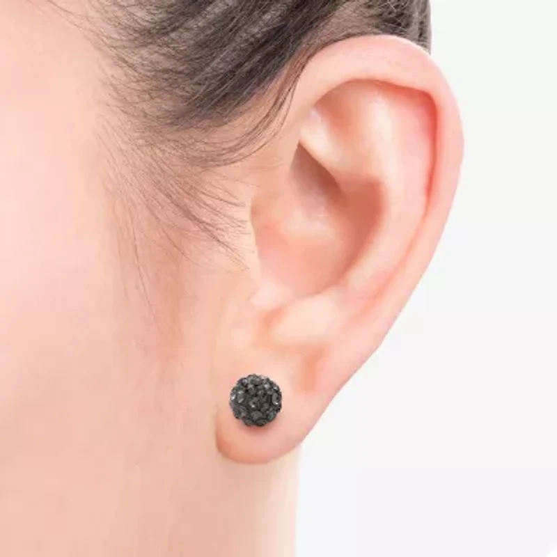Cultured Freshwater Pearl and Crystal Sterling Silver 8-pr. Stud Earring Set