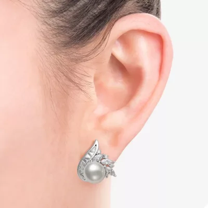 Womens White Cultured Freshwater Pearl Sterling Silver Marquise 2-pc. Jewelry Set