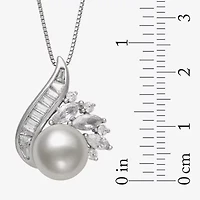 Womens White Cultured Freshwater Pearl Sterling Silver Marquise 2-pc. Jewelry Set