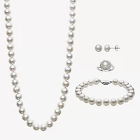 4-pc. Cultured Freshwater Pearl Sterling Silver Jewelry Set