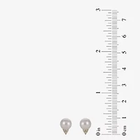 1/10 CT. T.W. Round White Pearl 14K Gold Stud Earrings