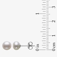 Womens White Cultured Freshwater Pearl Sterling Silver 2-pc. Jewelry Set