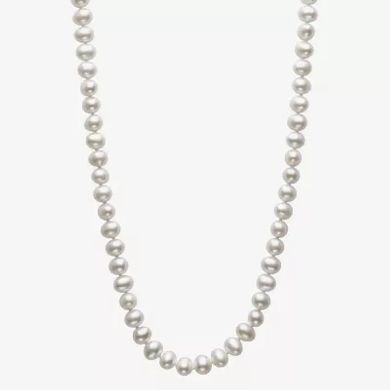 Womens White Cultured Freshwater Pearl Sterling Silver 2-pc. Jewelry Set