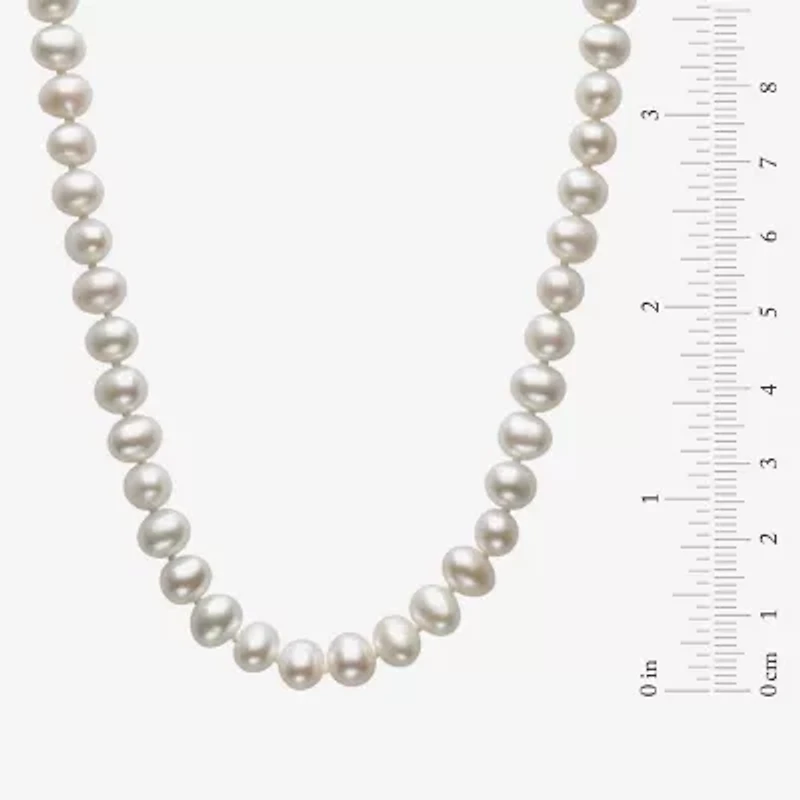 Womens White Cultured Freshwater Pearl Sterling Silver 2-pc. Jewelry Set