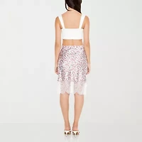 Forever 21 Womens Mid Rise Midi Juniors A-Line Skirt
