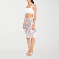 Forever 21 Womens Mid Rise Midi Juniors A-Line Skirt