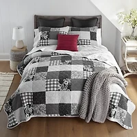 Donna Sharp Indiana Farmhouse 3-pc. Hypoallergenic Quilt Set