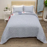 Donna Sharp Star And Stripe Hypoallergenic Quilt Set