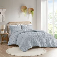 Intelligent Design Vera Clip Jacquard Comforter Set With Sham