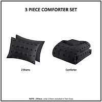 Intelligent Design Vera Clip Jacquard Comforter Set With Sham